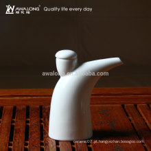 Venda quente novo design garrafa de vinagre cerâmica projeto especial pote de vinagre de porcelana design exclusivo Ox chifre pote